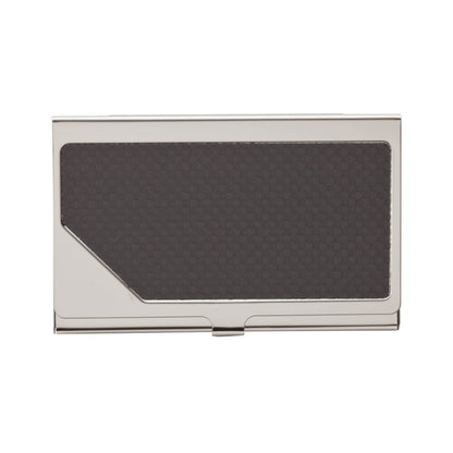 Carbon Fiber  Pen, Business Card Case and Chrome Keyring Set