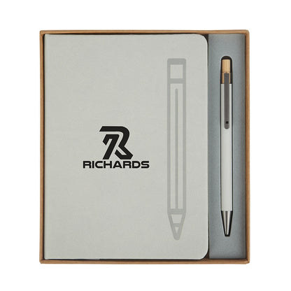 Manhattan II Gift Set w/ Magnetic Journal & Recycled Pen
