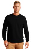 Black Gildan® Ultra Cotton® Adult Long Sleeve T-Shirt  - S
