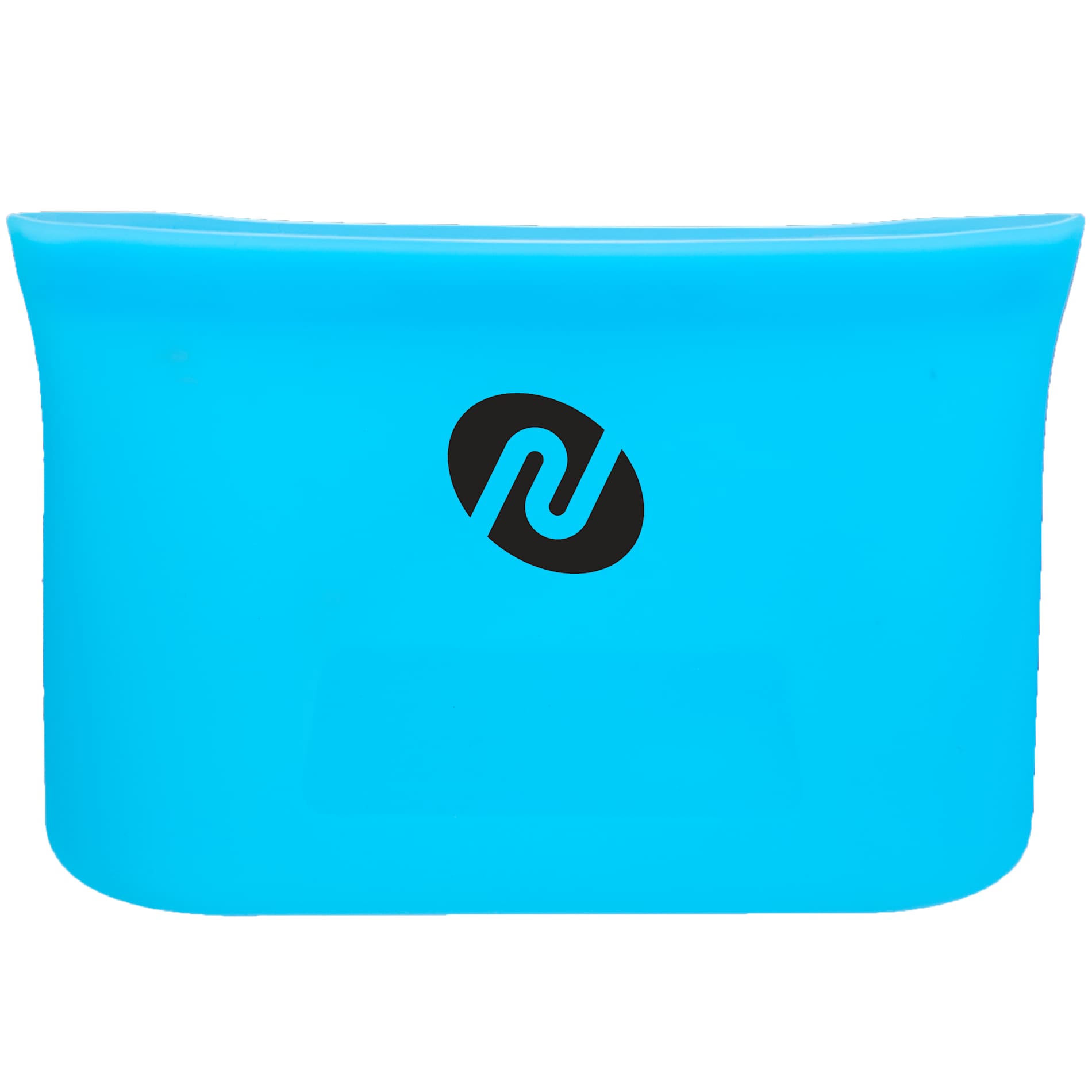 Front View of Blue Zili Silicone Food Storage Bag 8oz