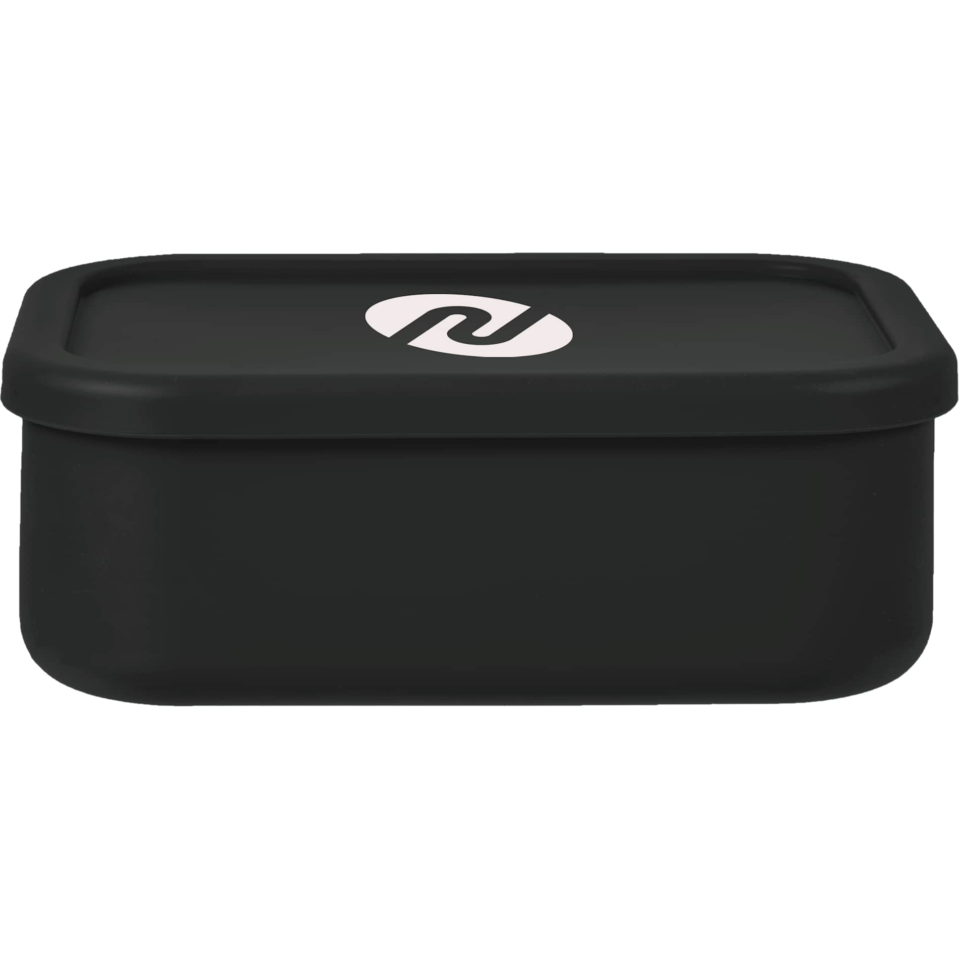 Front View of Black Zili Silicone Storage Container 44oz