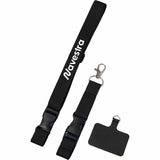 Black Adjustable Recycled Phone Lanyard