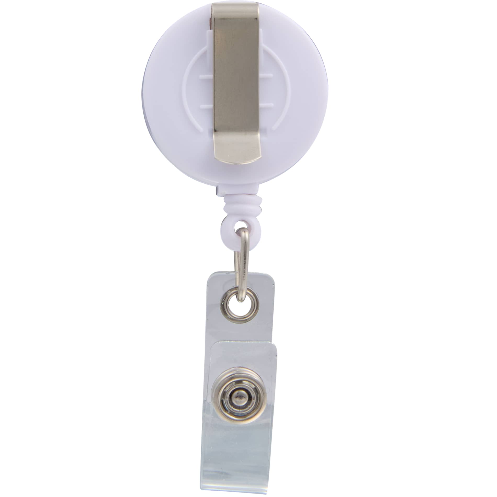 Rear View of Natural Bamboo Badge Holder