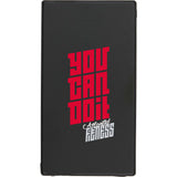 Front View of Black 4000 mAh Cable Keeper Power Bank with Type-C Tip