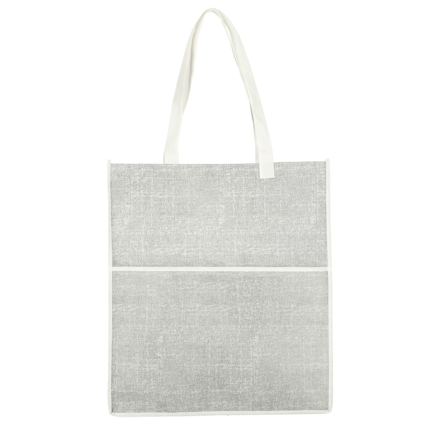 Rear View of Black Apollo Recycled Non-Woven Convention Tote