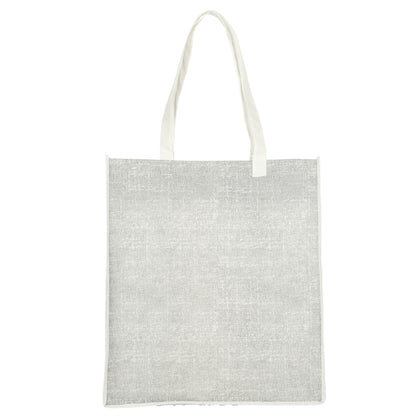 Front View of Black Apollo Recycled Non-Woven Convention Tote
