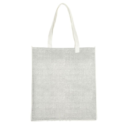 Front View of Black Apollo Recycled Non-Woven Convention Tote