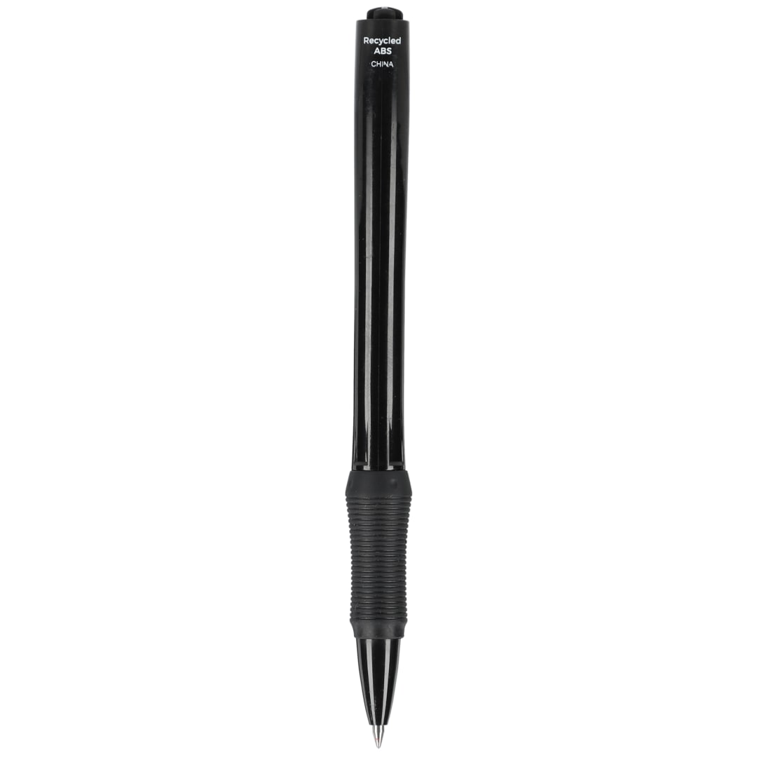 Right View of Black Slim Recycled ABS Gel Pen
