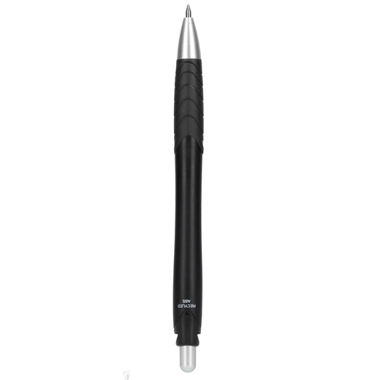 Right View of Black Incline Recycled ABS Gel Pen