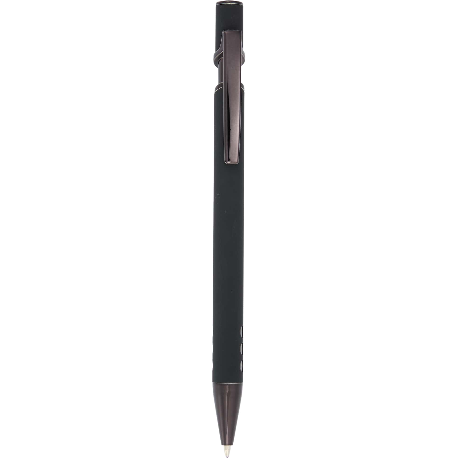 Rear View of Black Vera Recycled Aluminum Gel Pen?