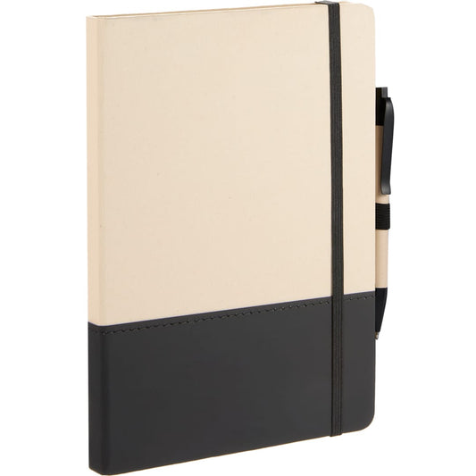 Black 5.5" x 8.5" Sugarcane Paper Bound Notebook