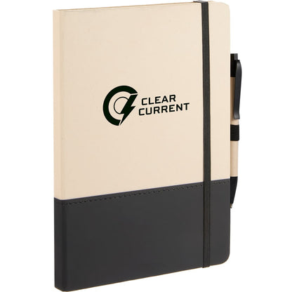 Black 5.5" x 8.5" Sugarcane Paper Bound Notebook