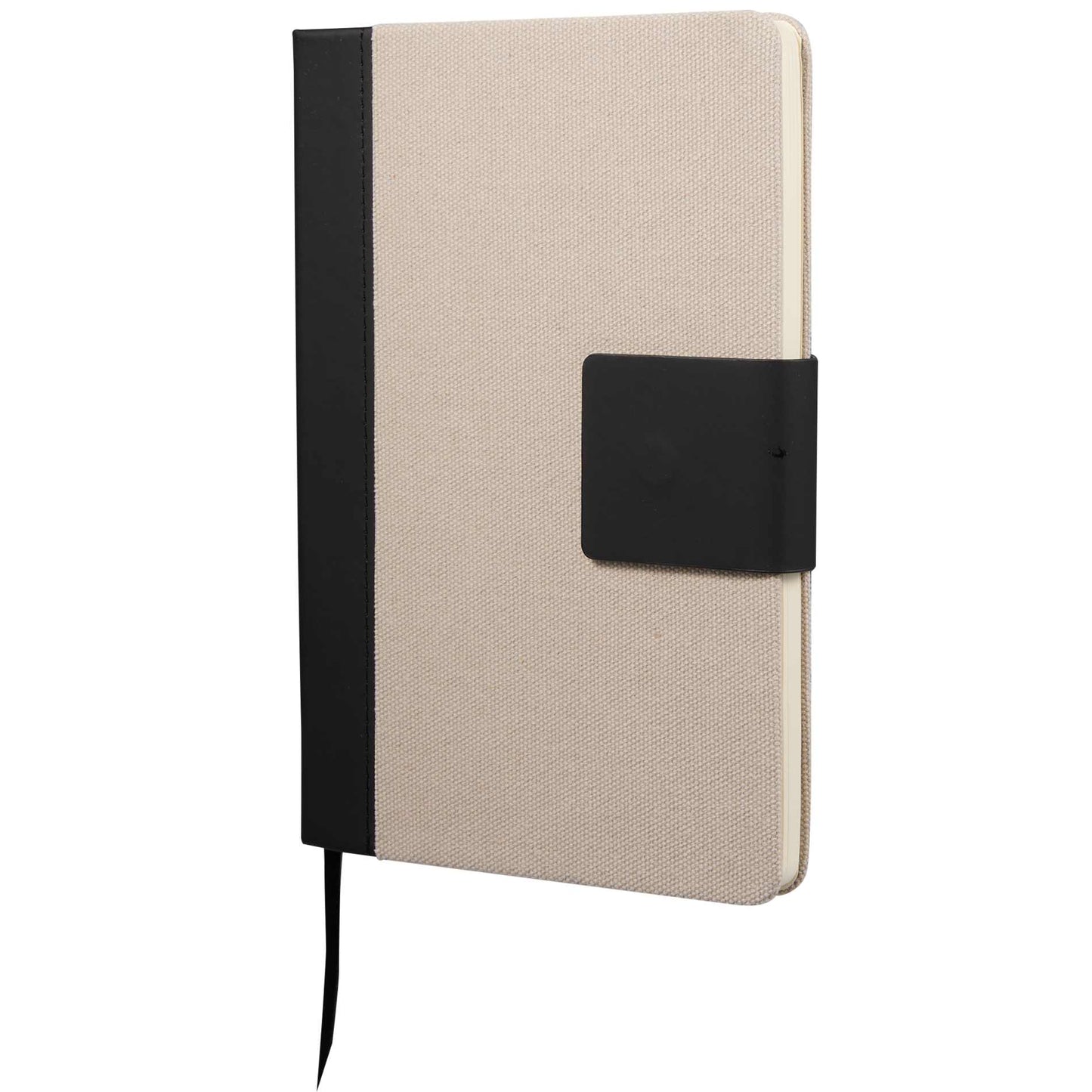 Tan 5.5" x 8.5" FSC® Recycled Canvas Bound Notebook