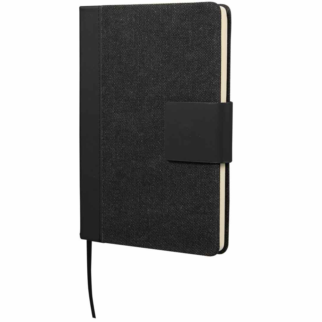 5.5" x 8.5" FSC® Recycled Canvas Bound Notebook