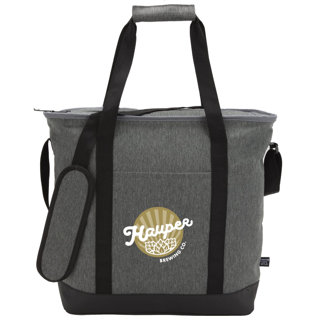 Front View of Gray Vila Recycled 30 Can Tote Cooler