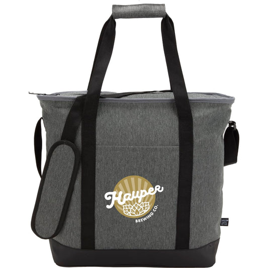 Front View of Gray Vila Recycled 30 Can Tote Cooler