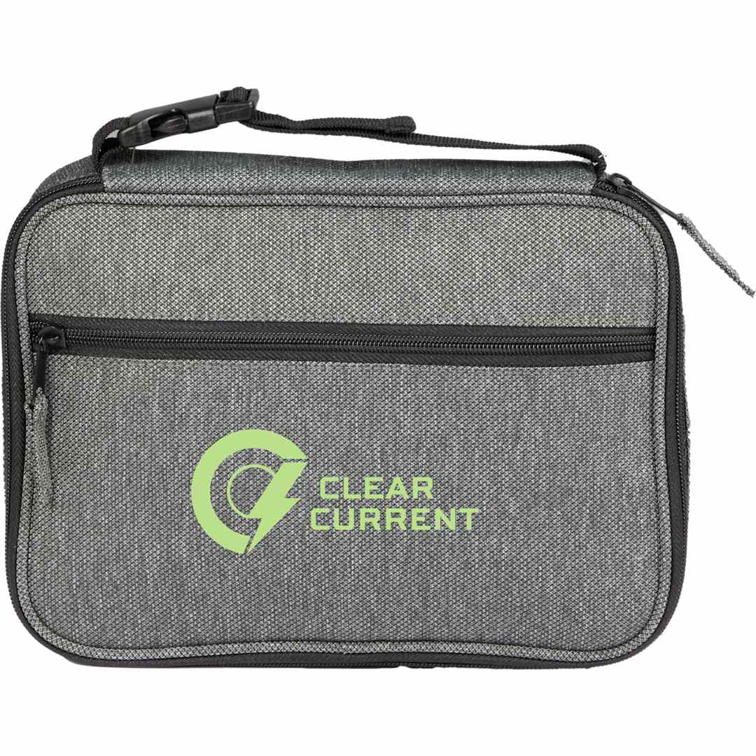 Front View of Gray Vila Recycled Travel Organizer