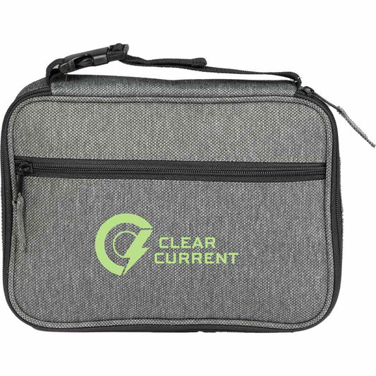 Front View of Gray Vila Recycled Travel Organizer