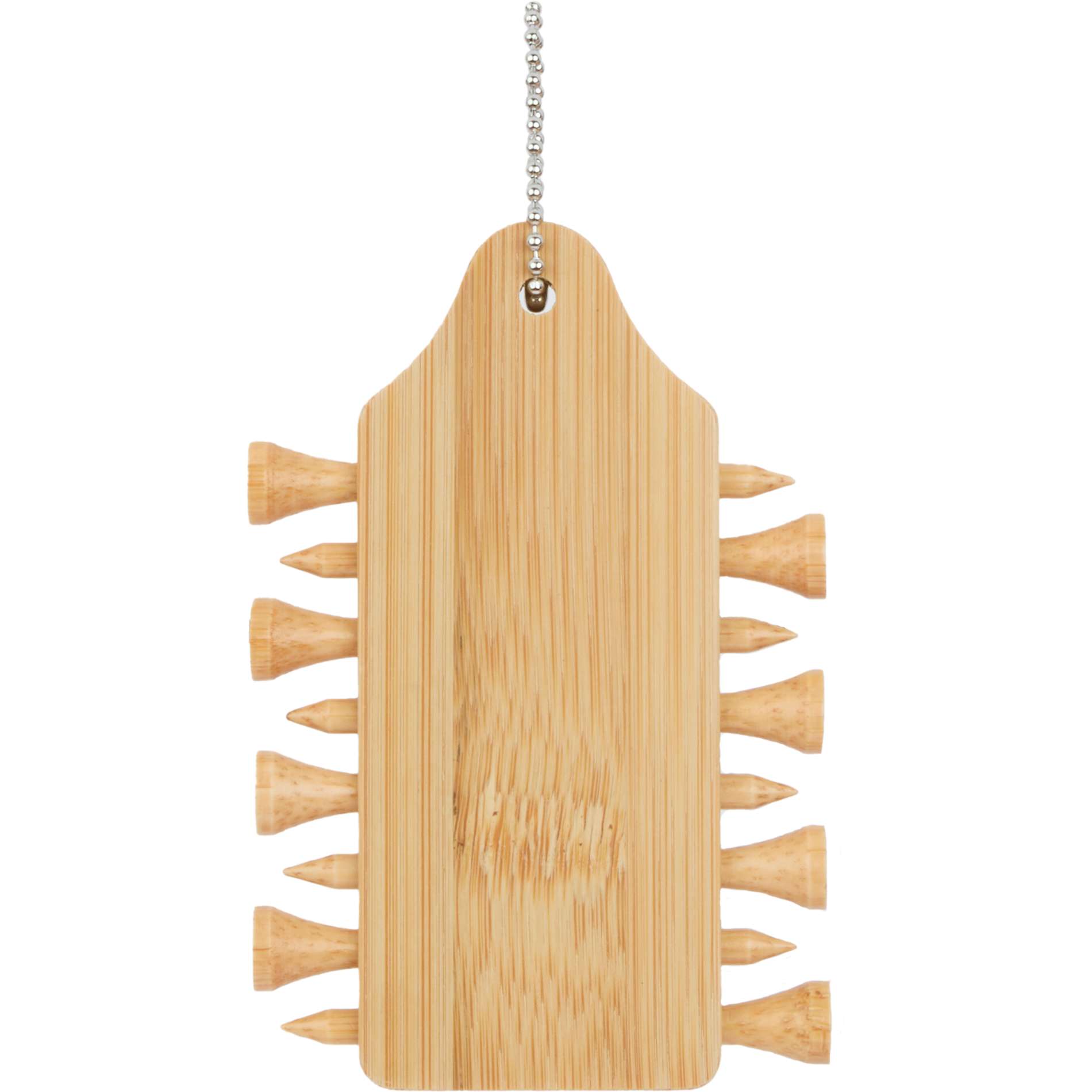 Front View of Natural Bamboo Golf Buddy