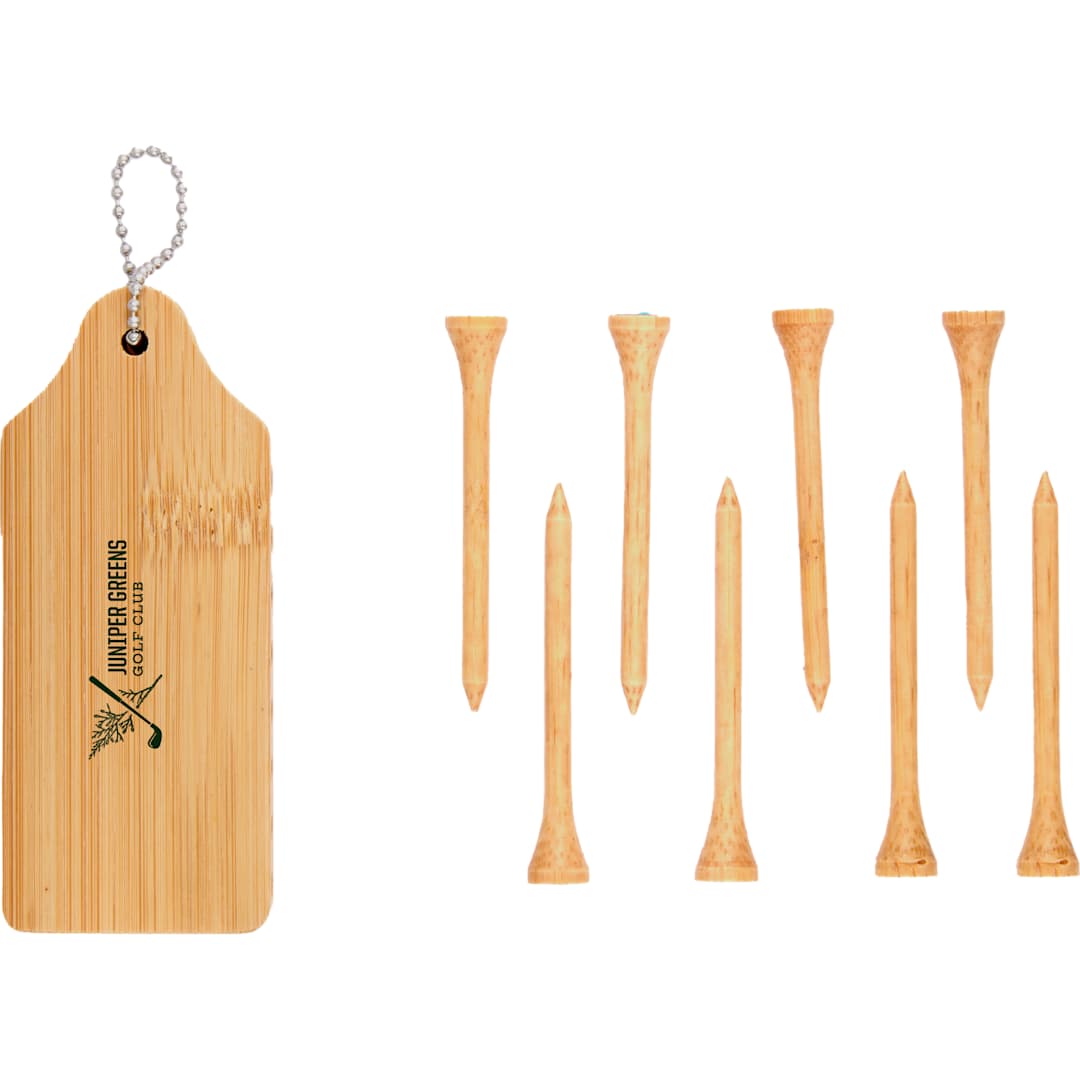 Front View of Natural Bamboo Golf Buddy