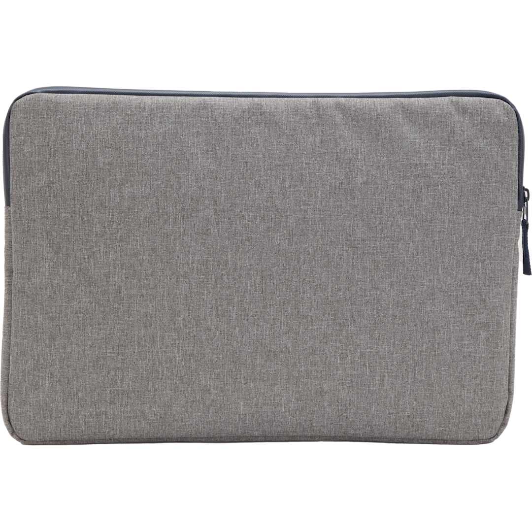 Rear View of Gray Angle Recycled 17" Laptop Sleeve