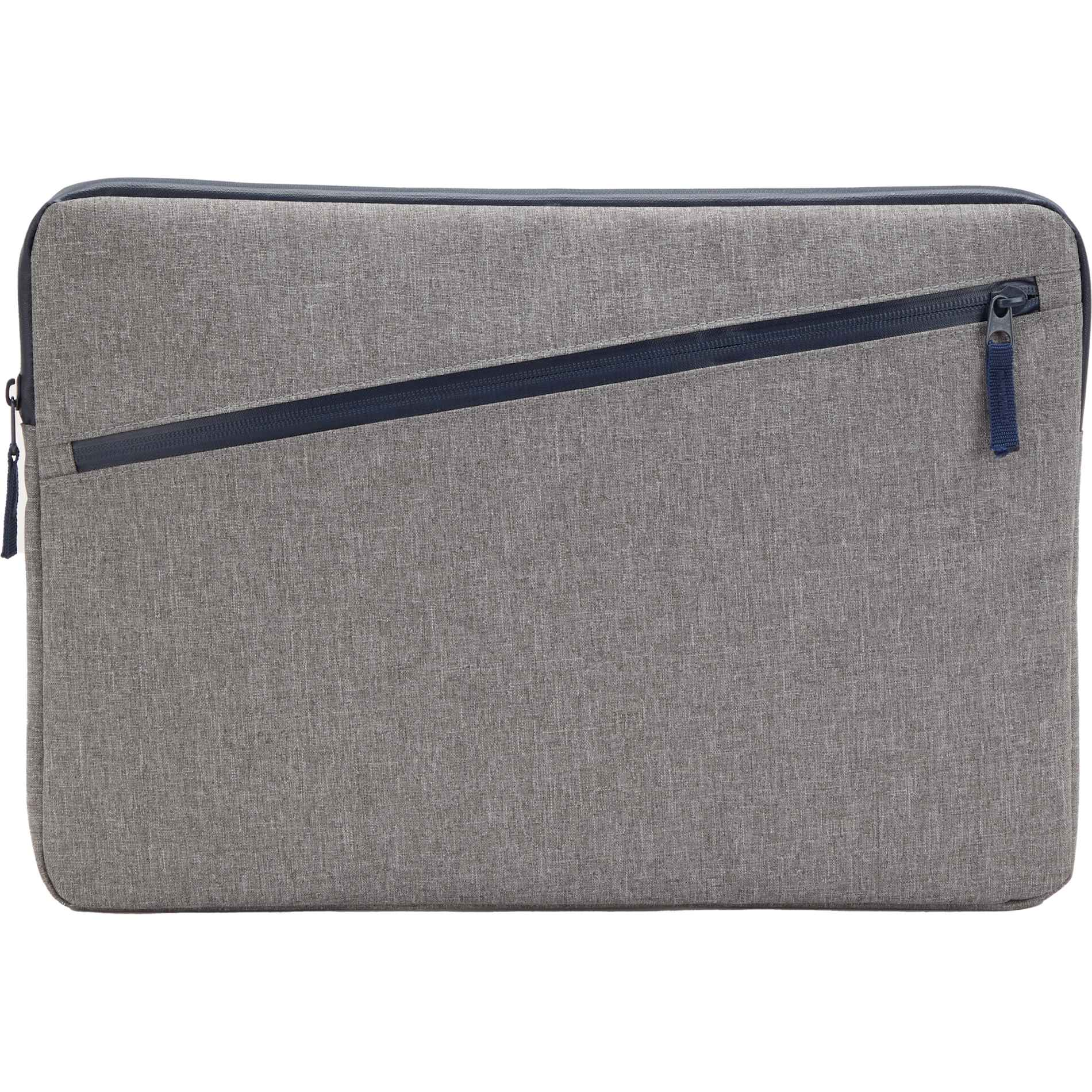 Front View of Gray Angle Recycled 17" Laptop Sleeve