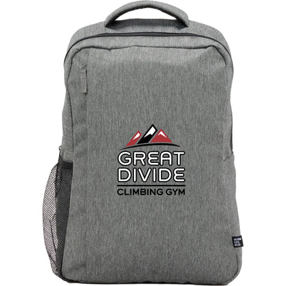Front View of Gray Vila Recycled 15" Commuter Backpack