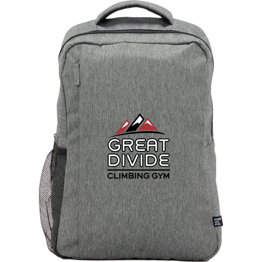 Front View of Gray Vila Recycled 15" Commuter Backpack