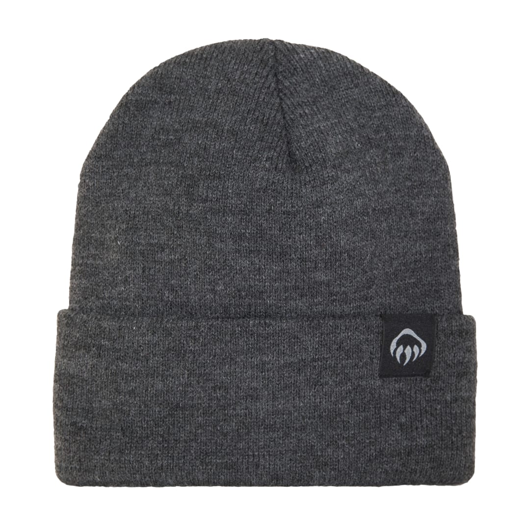 Front View of Grey Wolverine Knit Watch Beanie  - O/S