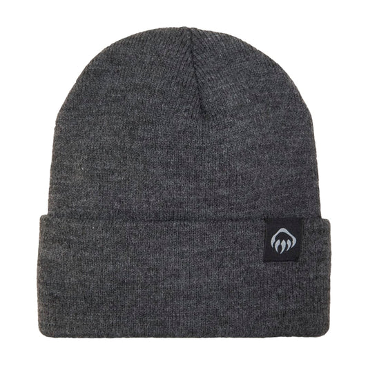 Front View of Grey Wolverine Knit Watch Beanie  - O/S
