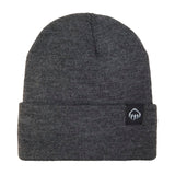 Front View of Grey Wolverine Knit Watch Beanie  - O/S
