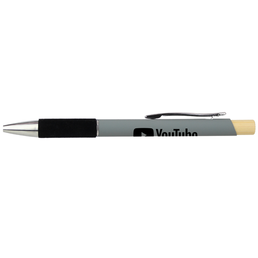 Recycled Aluminum Pen Featuring a Velvet Grip