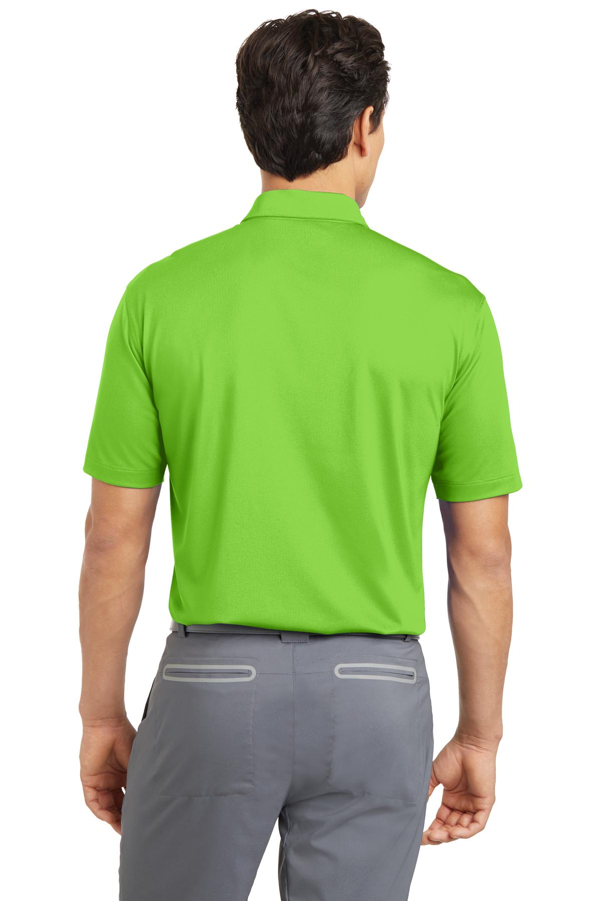 Action Green Nike Dri-FIT Vertical Mesh Polo. 637167