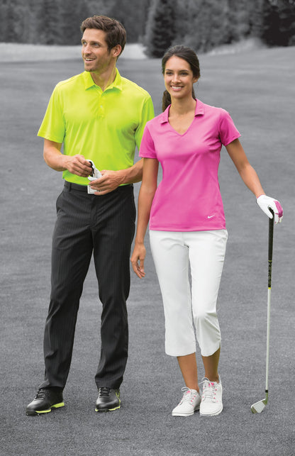 Action Green Nike Dri-FIT Vertical Mesh Polo. 637167