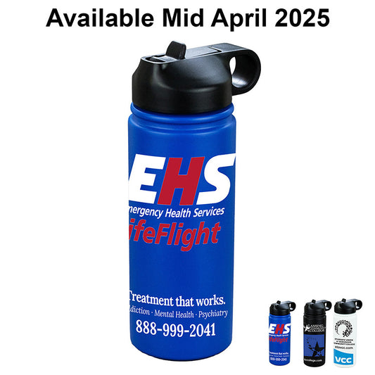 "MAUI" 19 oz Recycled RPET Powder Coated Double Wall Insulated Stainless Steel Tumbler With a Straw