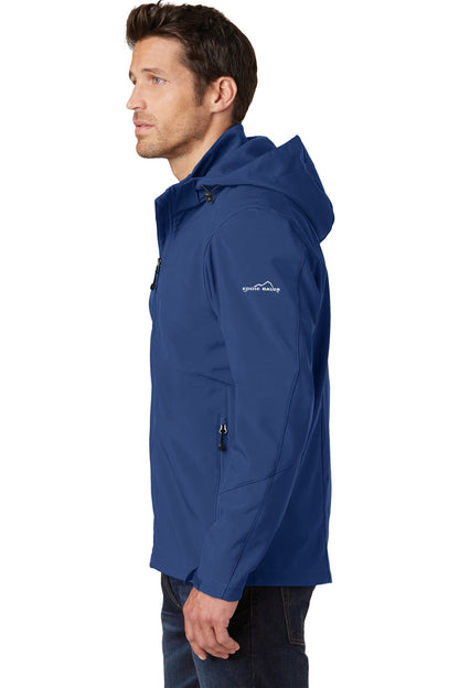 Admiral Blue Eddie Bauer Hooded Soft Shell Parka. EB536