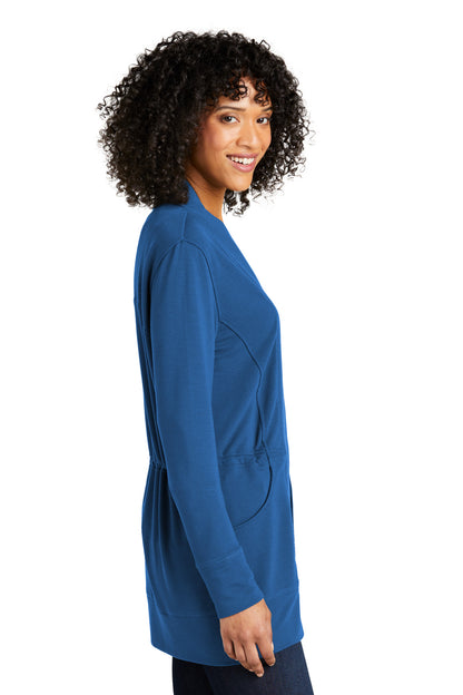 AegeanBlue Port Authority Women's Microterry Cardigan LK825