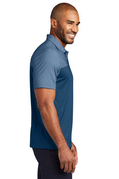 AgnB/AgnBH Port Authority Fine Pique Blend Blocked Polo K831