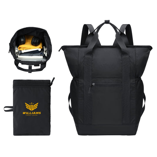 Black AeroLOFT®  Voyager Foldable Backpack