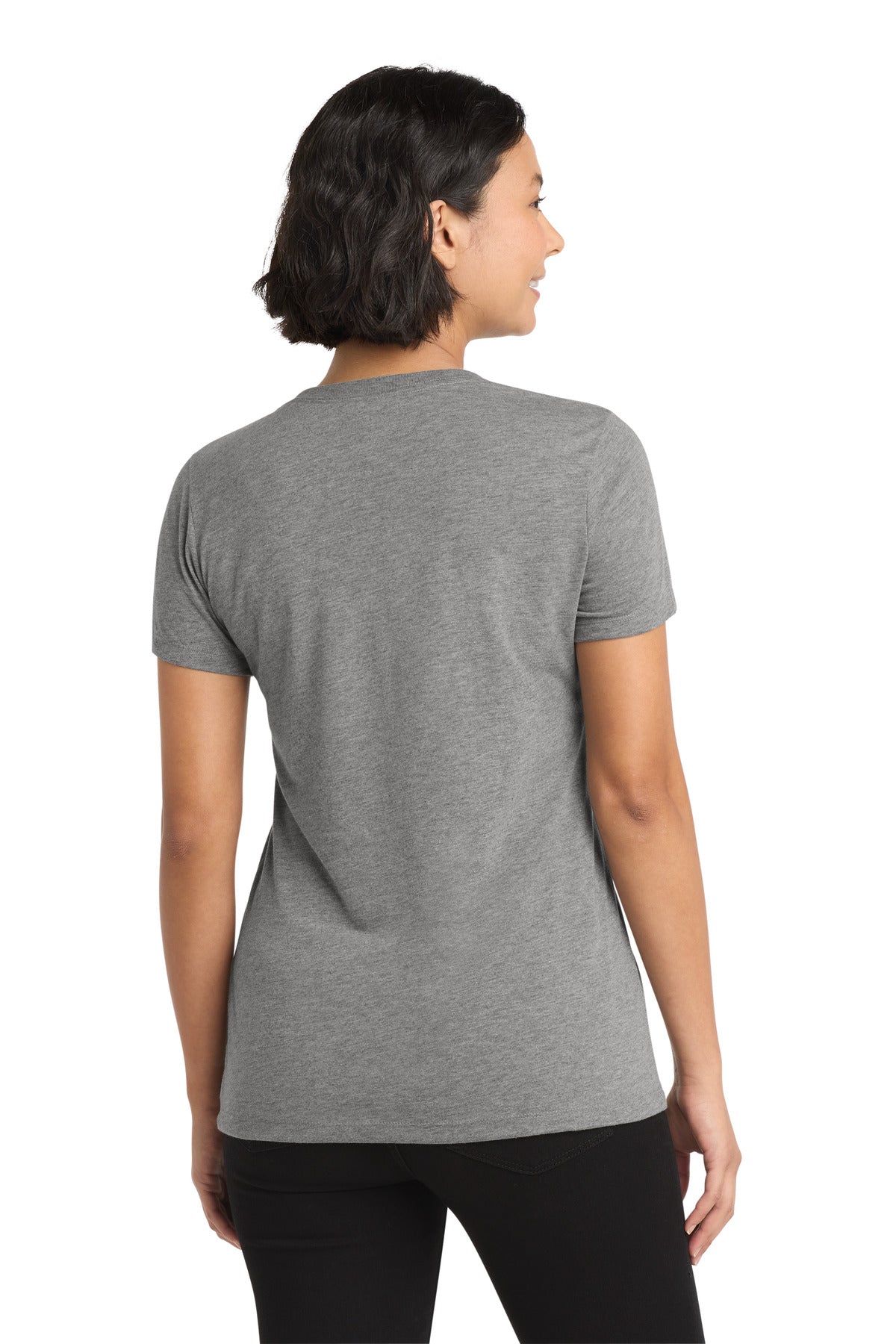 Aluminum Grey Allmade Women's Tri-Blend V-Neck Tee AL2018