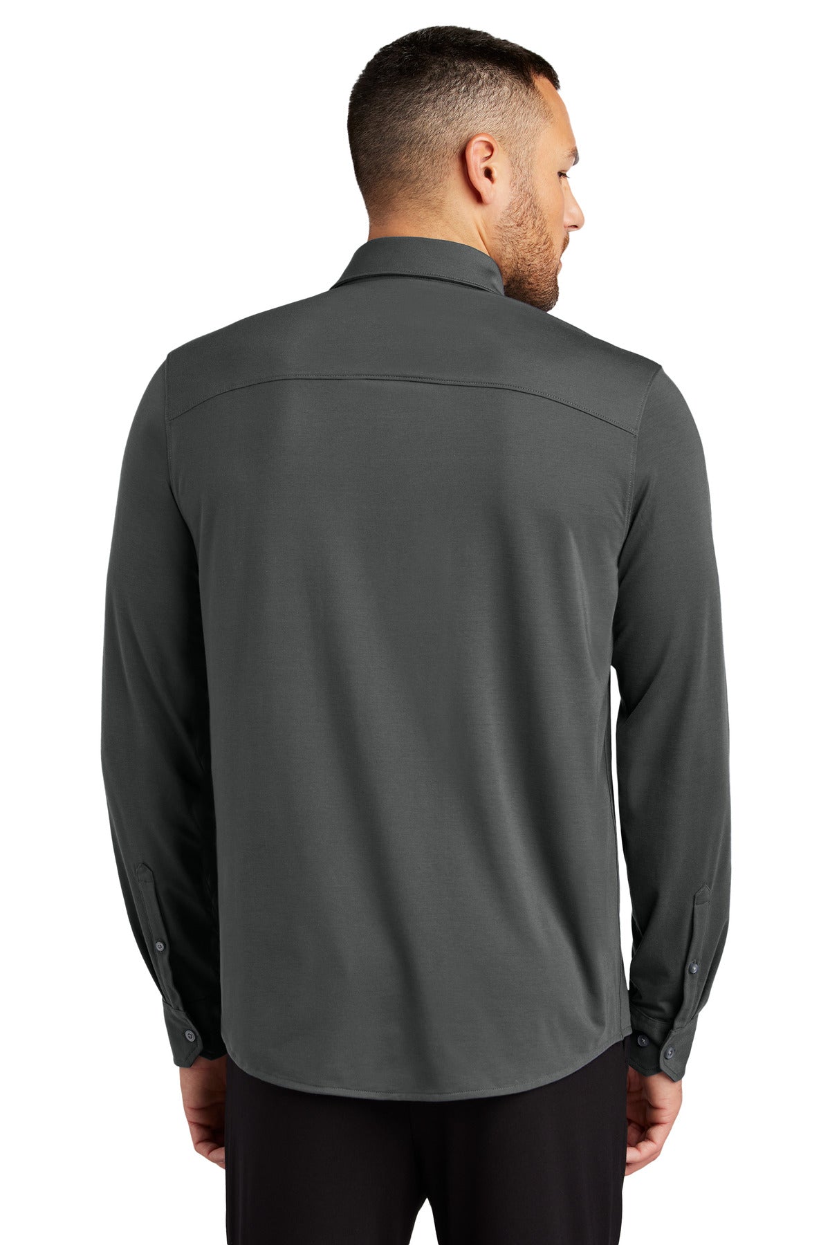 AnchorGrey Mercer+Mettle Stretch Jersey Long Sleeve Shirt MM1018