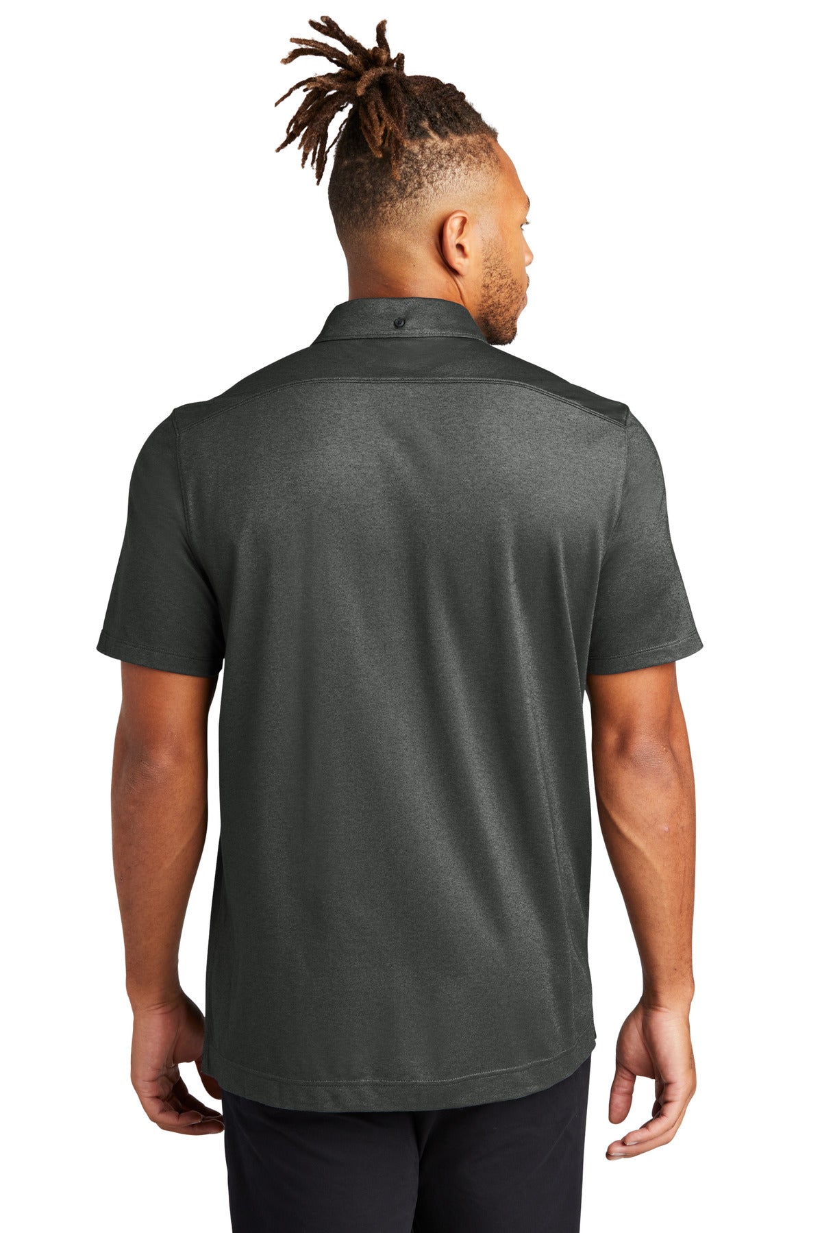 AnchorGyHt Mercer+Mettle Stretch Pique Full-Button Polo MM1006
