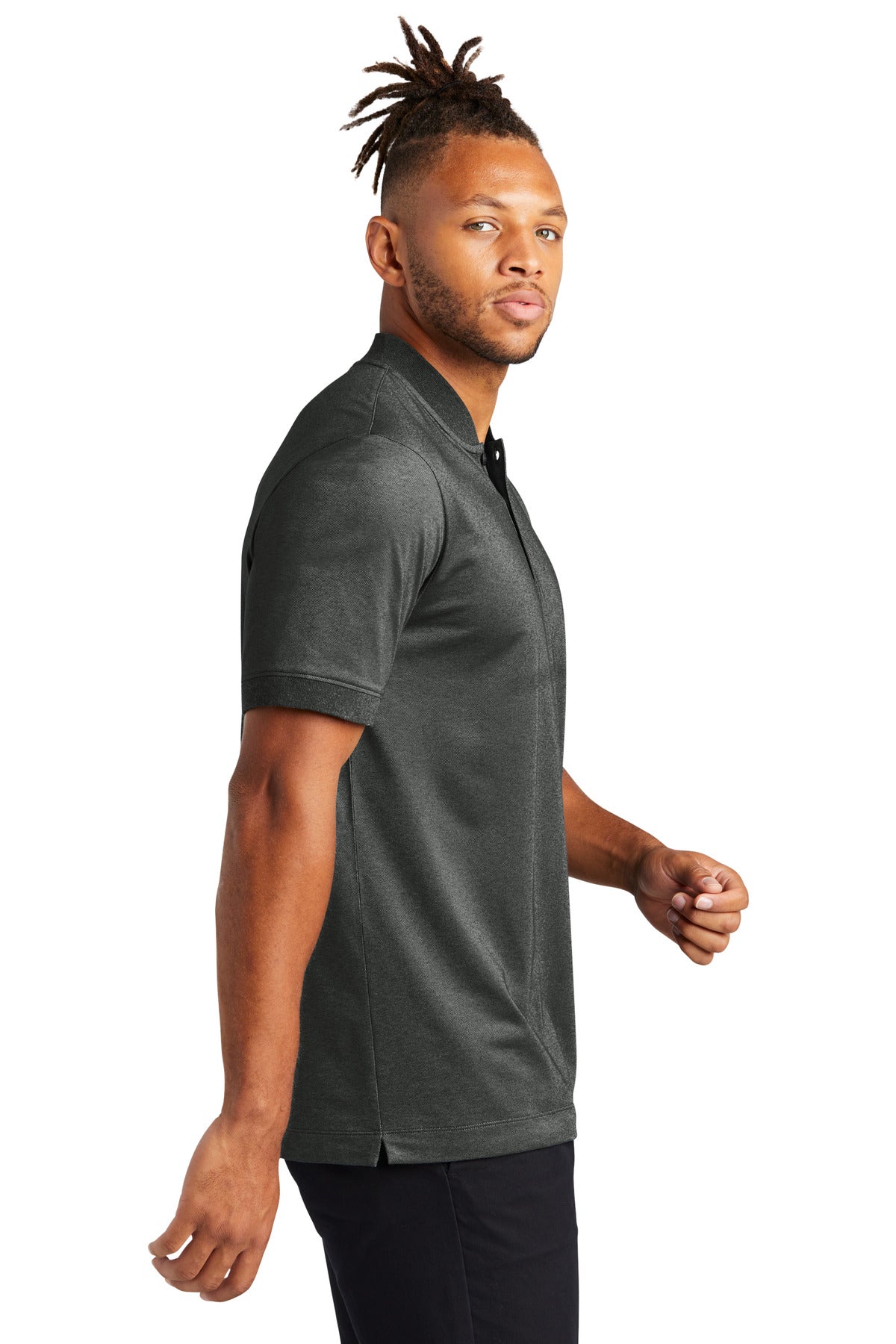AnchorGyHt Mercer+Mettle Stretch Pique Henley MM1008