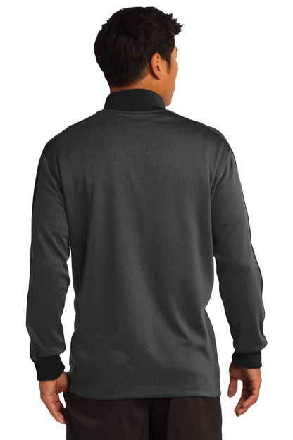 Anth Hthr/Blk Nike Dri-FIT 1/2-Zip Cover-Up. 578673