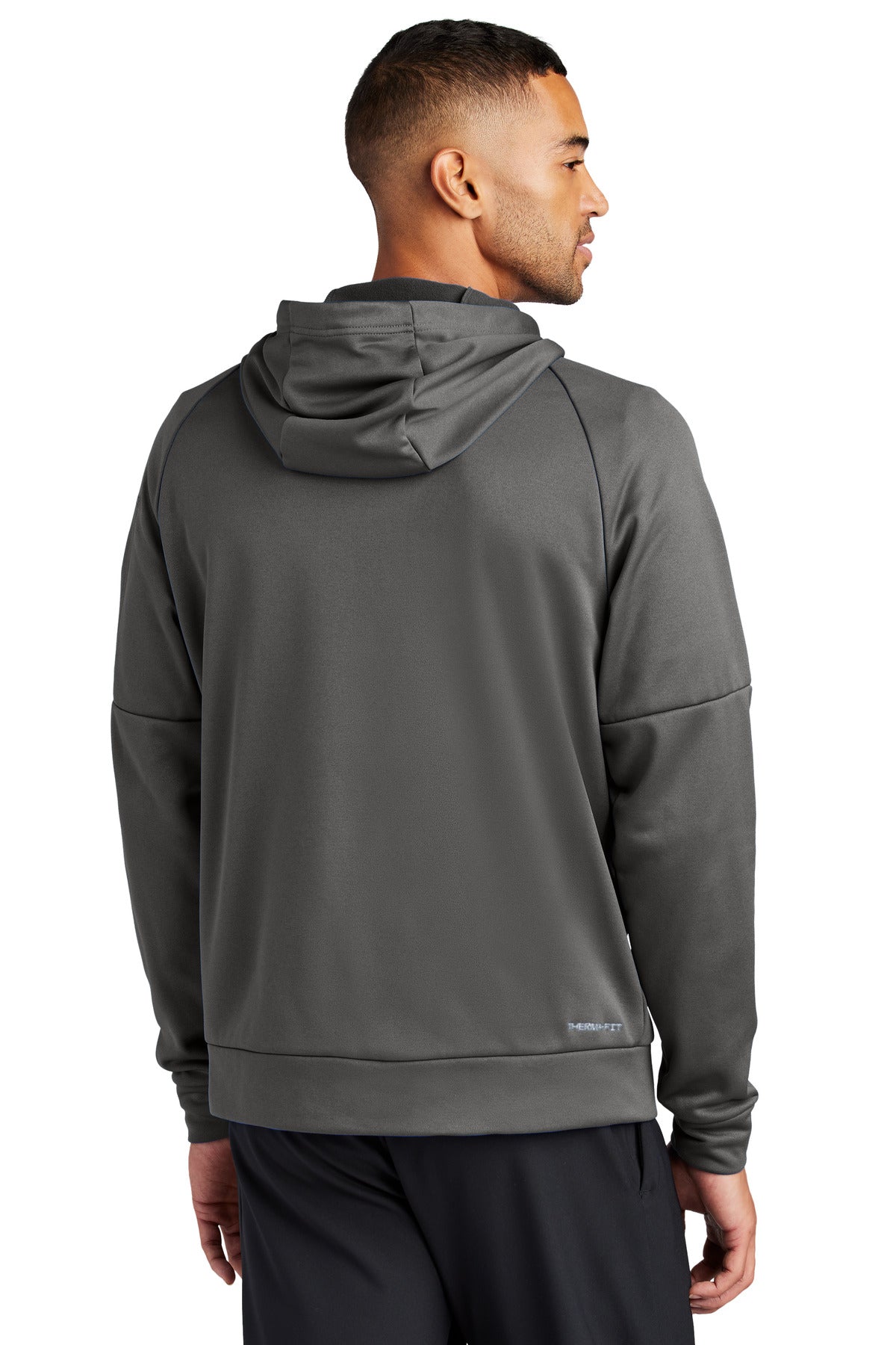 Anthracite Nike Therma-FIT Pocket Full-Zip Fleece Hoodie NKFD9859
