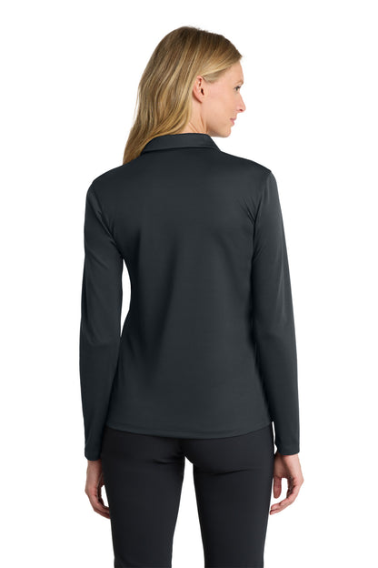 Anthracite Nike Women's Dri-FIT Micro Pique 2.0 Long Sleeve Polo NKDC2105