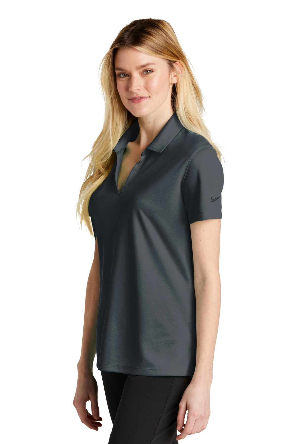 Anthracite Nike Women's Dri-FIT Micro Pique 2.0 Polo NKDC1991