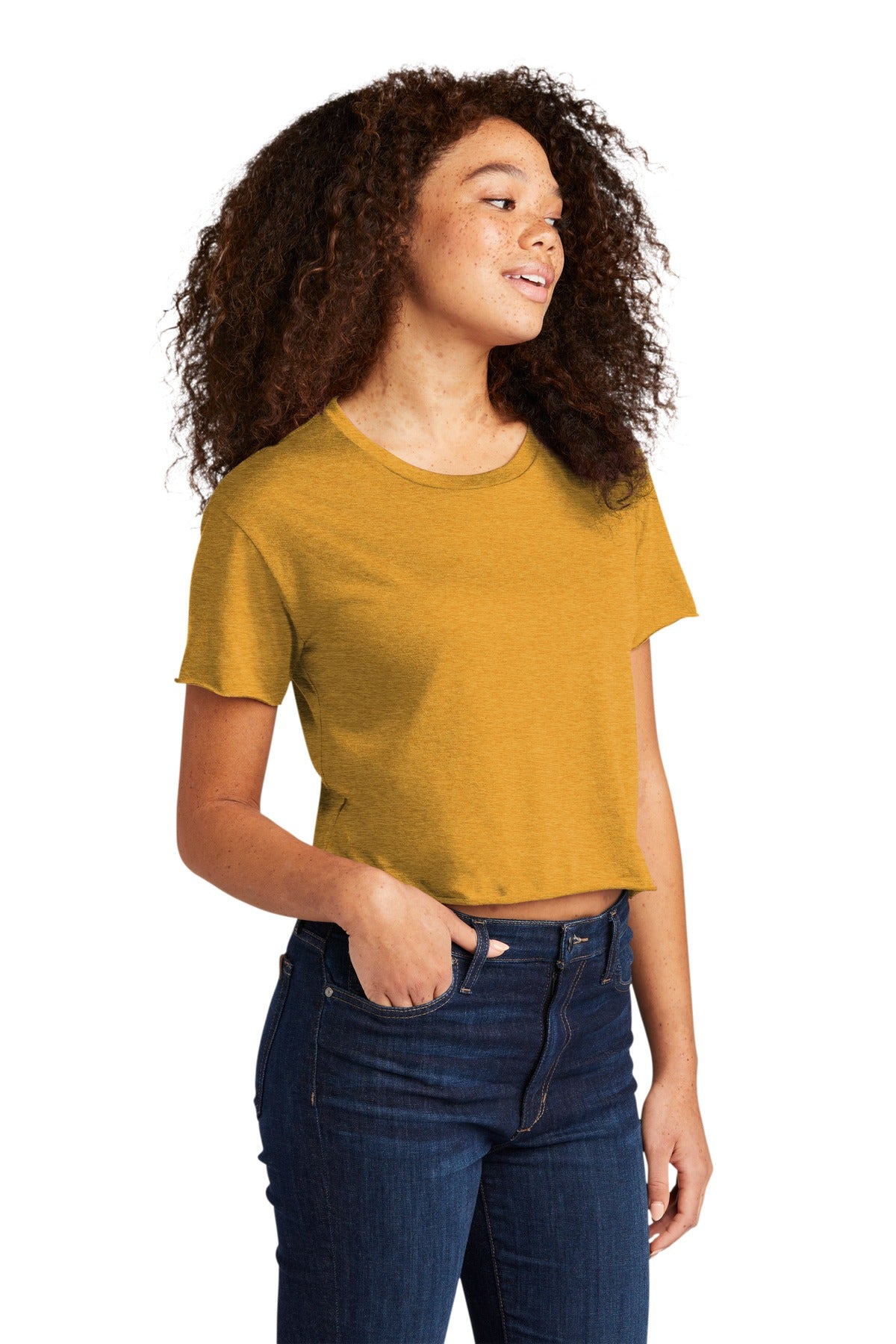AntqGold Next Level Apparel Women's Festival Cali Crop Tee. NL5080