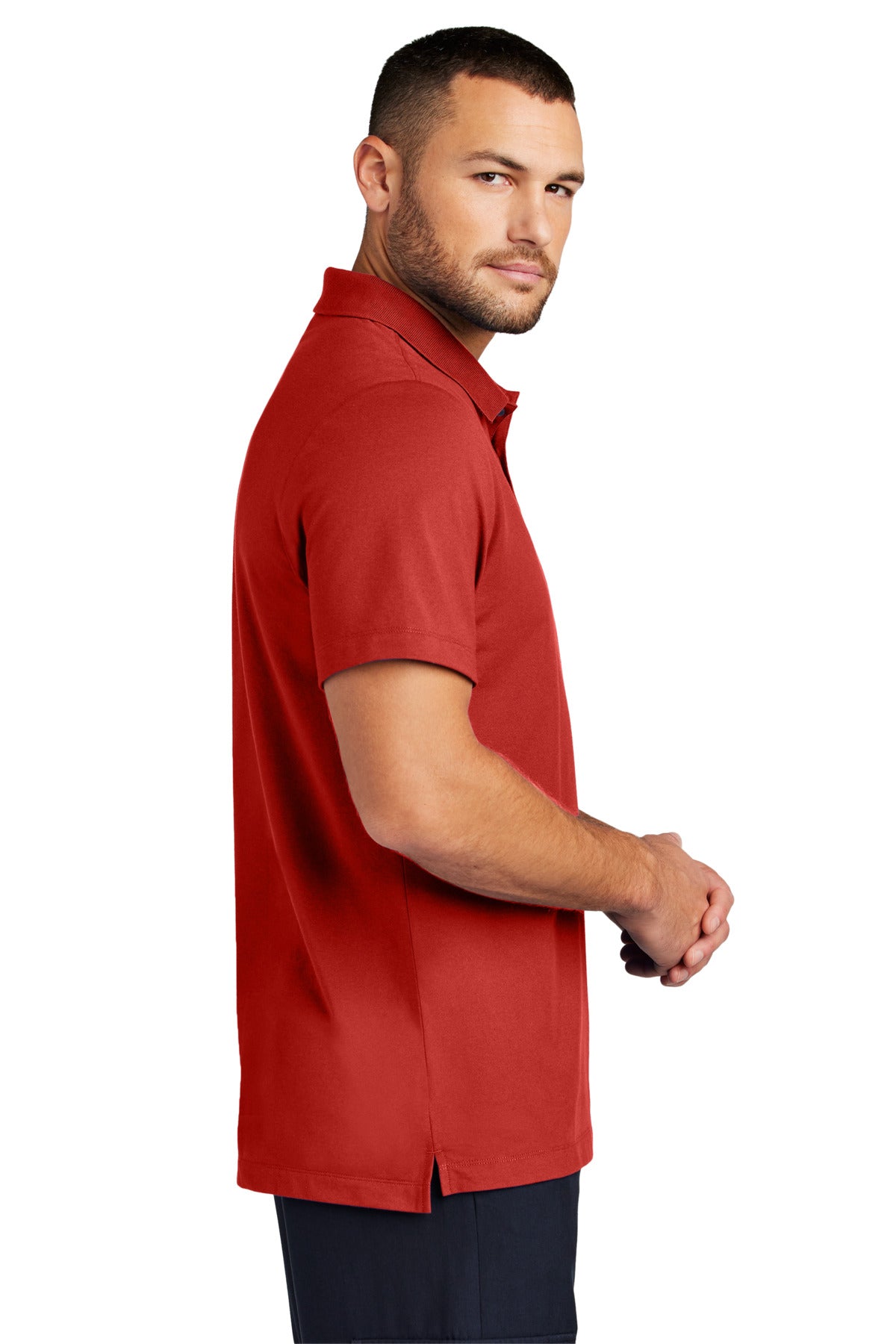 AppleRed Mercer+Mettle Stretch Pique Polo MM1004