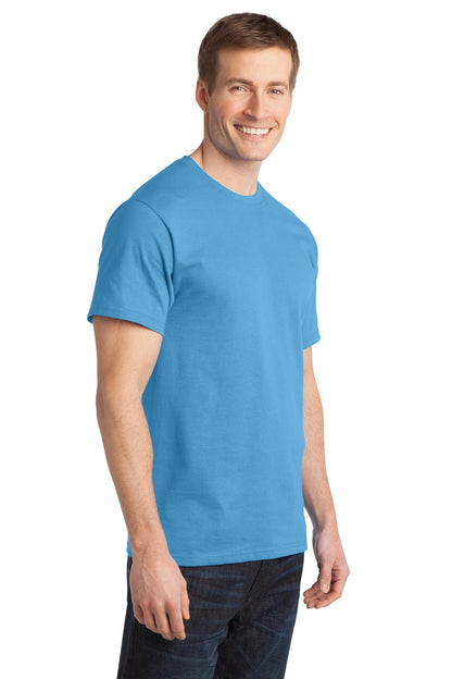 Aquatic Blue Port & Company - Ring Spun Cotton Tee. PC150